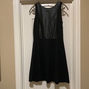 Black Leather Dress Sz 6